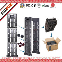 Portable MOBILE walk through metal detector system for army, police  (SECUSPLUS)